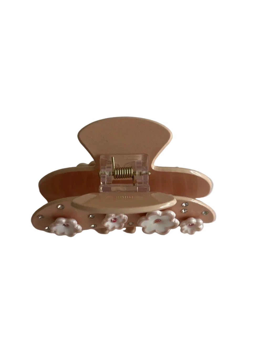 Peach Flower Baby Sweetheart Clip