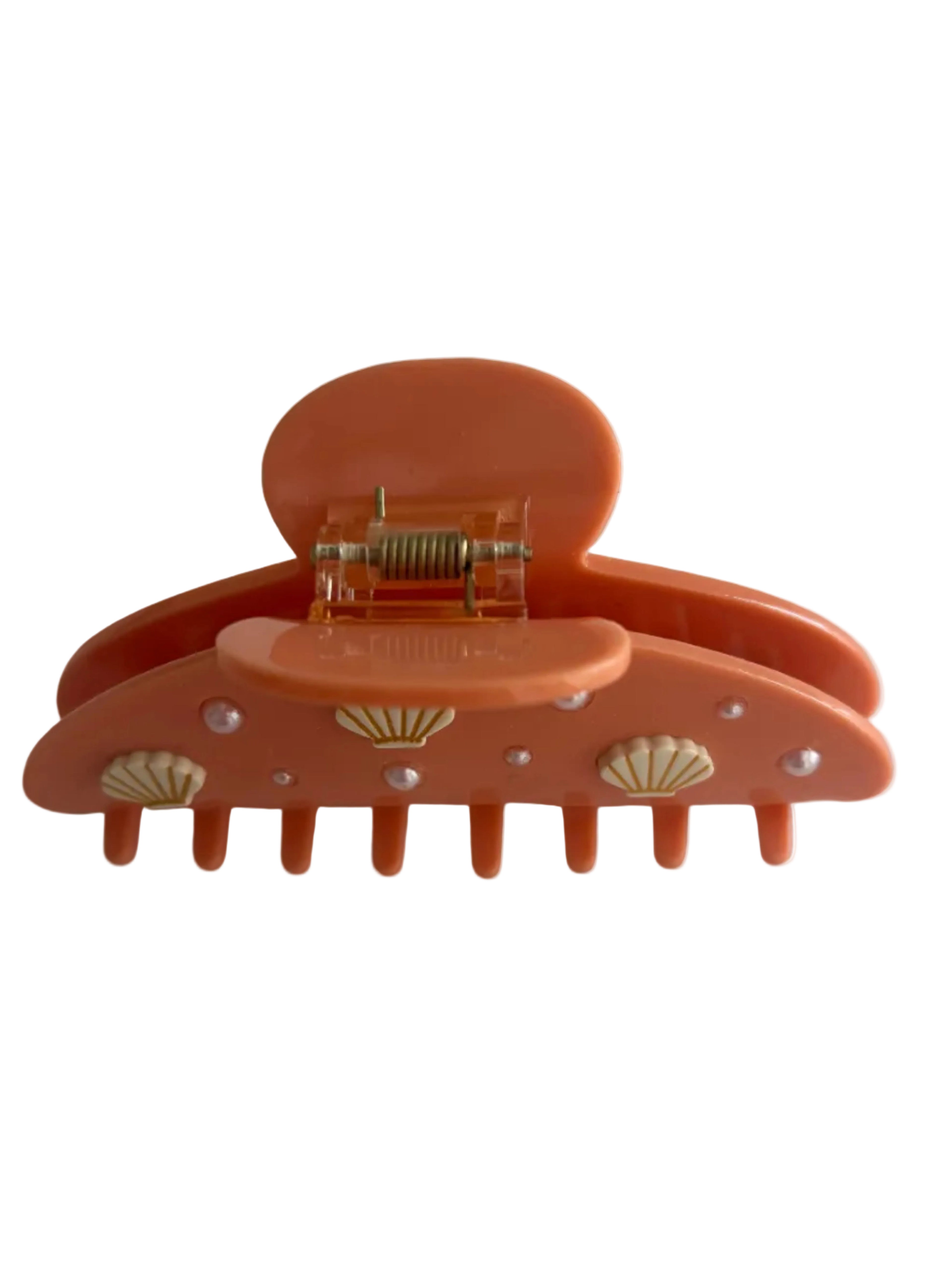 Peach & Pearl Mermaid Clip (Big)